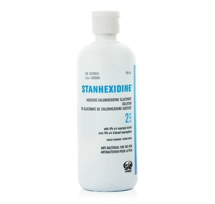 Solution aqueuse antiseptique Stanhexidine