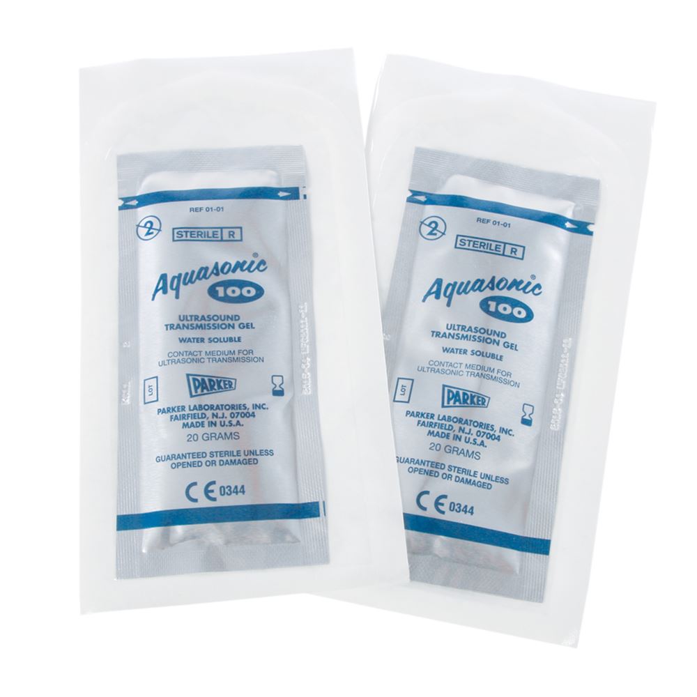 Gel Aquasonic 100 en sachets stérilisés de 20 g