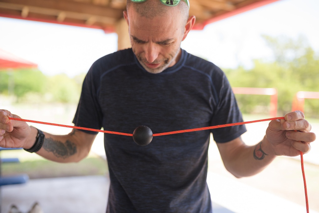 Tiger Ball, balle de massage sur une corde