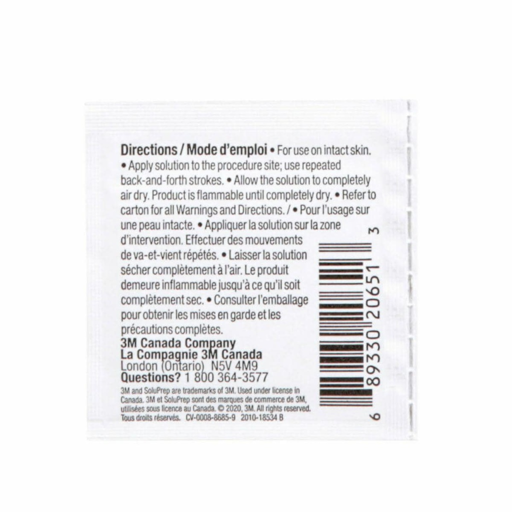 Tampons de chlorexidine SoluPrep - Petite