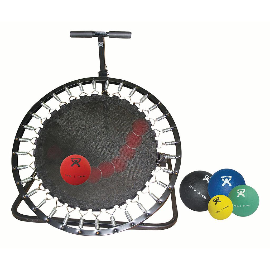 Rebounder adjustable angle with handle - round