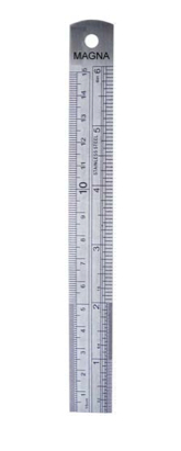 Stainless rule for ATM 15 cm