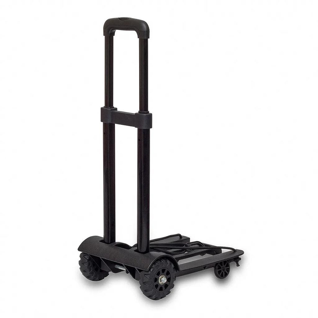 Foldable, robust and lightweight trolley with wheels