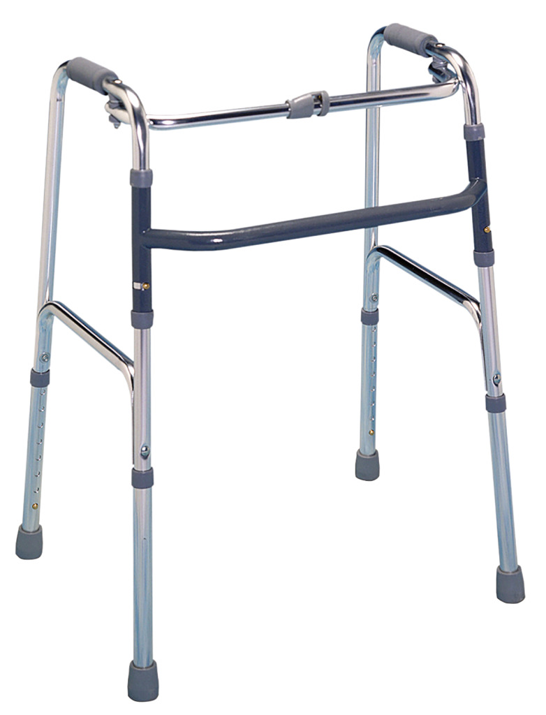 Folding adult rollator (walker)