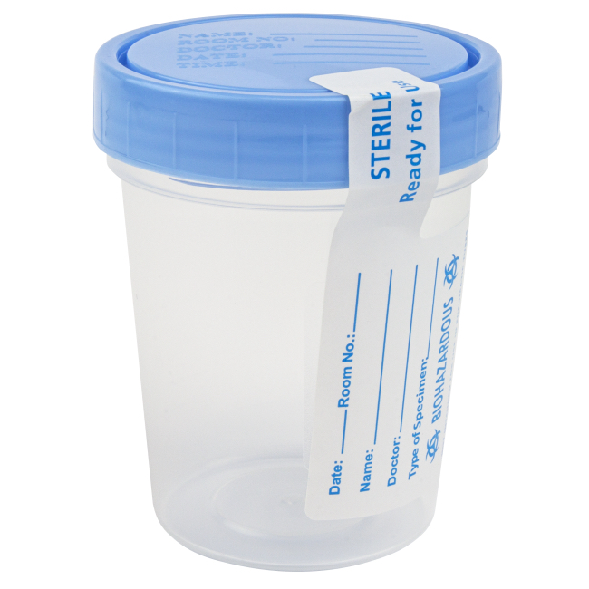 Sterile sample containers, 4 oz. - reg. $ 33.95 {↓} - box of 100