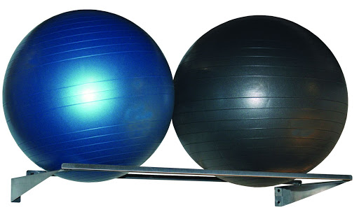 Metal wall rack for two (2) balls