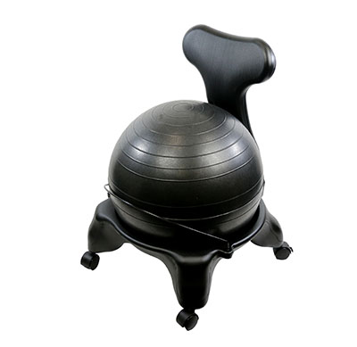 Chaise ballon sur roulette avec ballon de 55 cm (22&quot;)