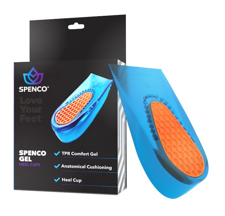 Spenco® HeelCups gel insoles, size Small/Medium