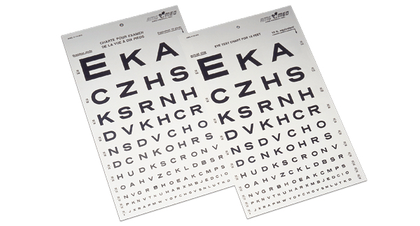 Snellen visual acuity scale