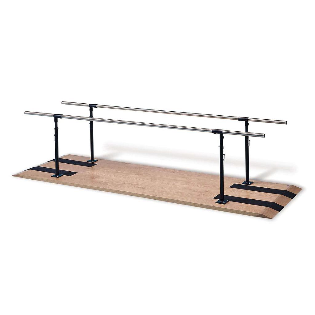 Parallel bars with adjustable height, on platform - 10 '