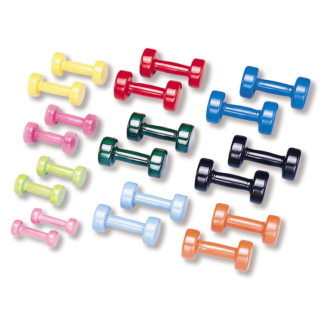 [105-584-UN] Vinyl coated dumbbell (0.45 Kg (1.00 lbs), Unitary)