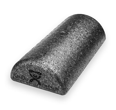 [110-744] Composite black foam roller (15.24 cm x 30.48 cm (6.00&quot; x 12.00&quot;), Half Round)