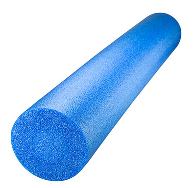 [117-438] Blue foam roller new (15.24 cm x 30.48 cm (6.00&quot; x 12.00&quot;), Half Round)