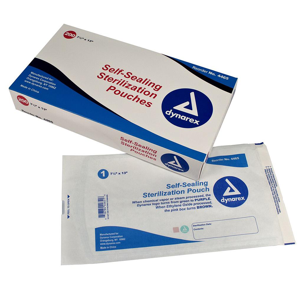 Self-sealing strerilization pouches [7.50&quot; x 13.50&quot;] - Reg.: 28,00$