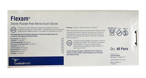 [110-082] Nitrile powder-free examination gloves - sterile (Medium)