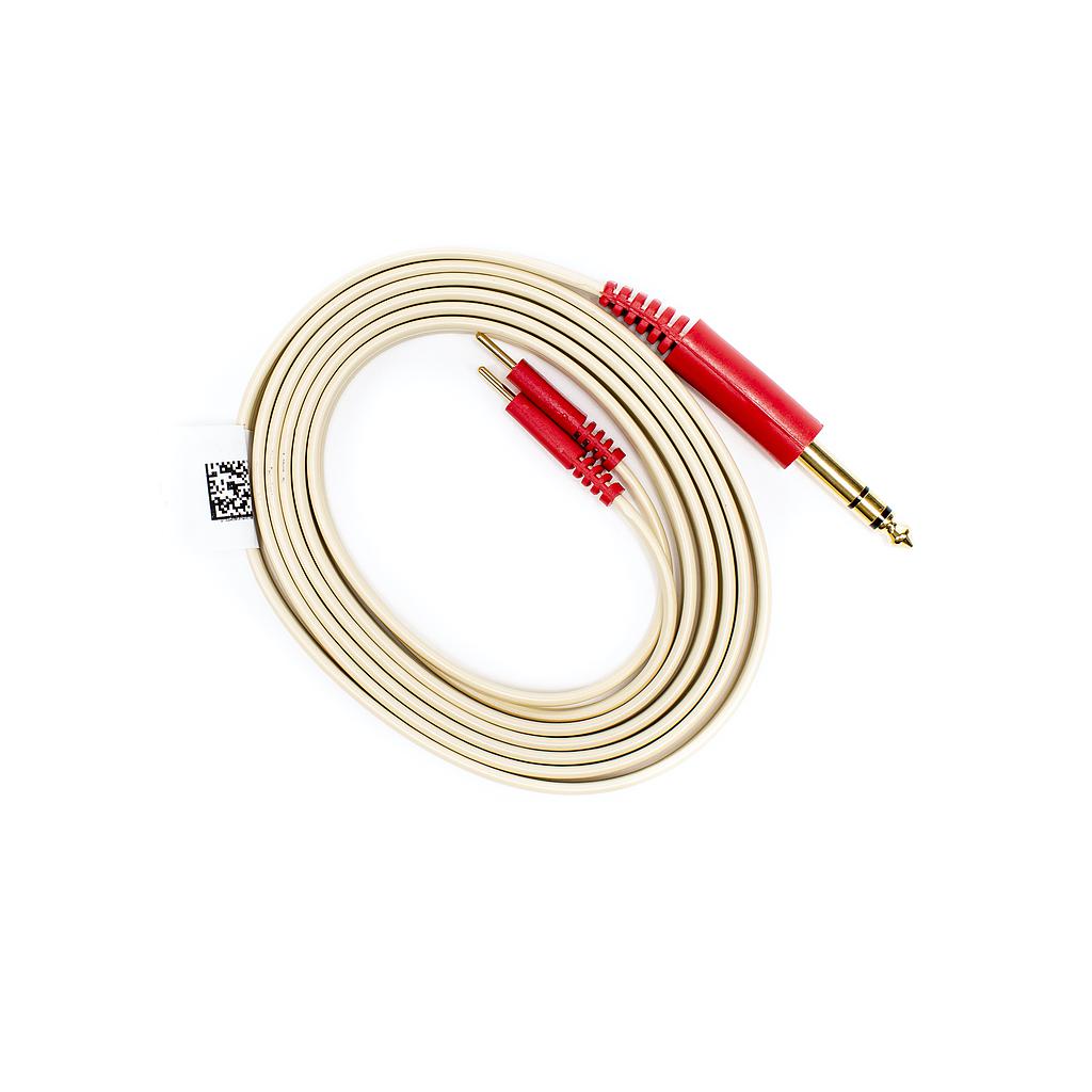 Gold Series patient cable with stereo plug to Pin 2mm (0.08 &quot;)