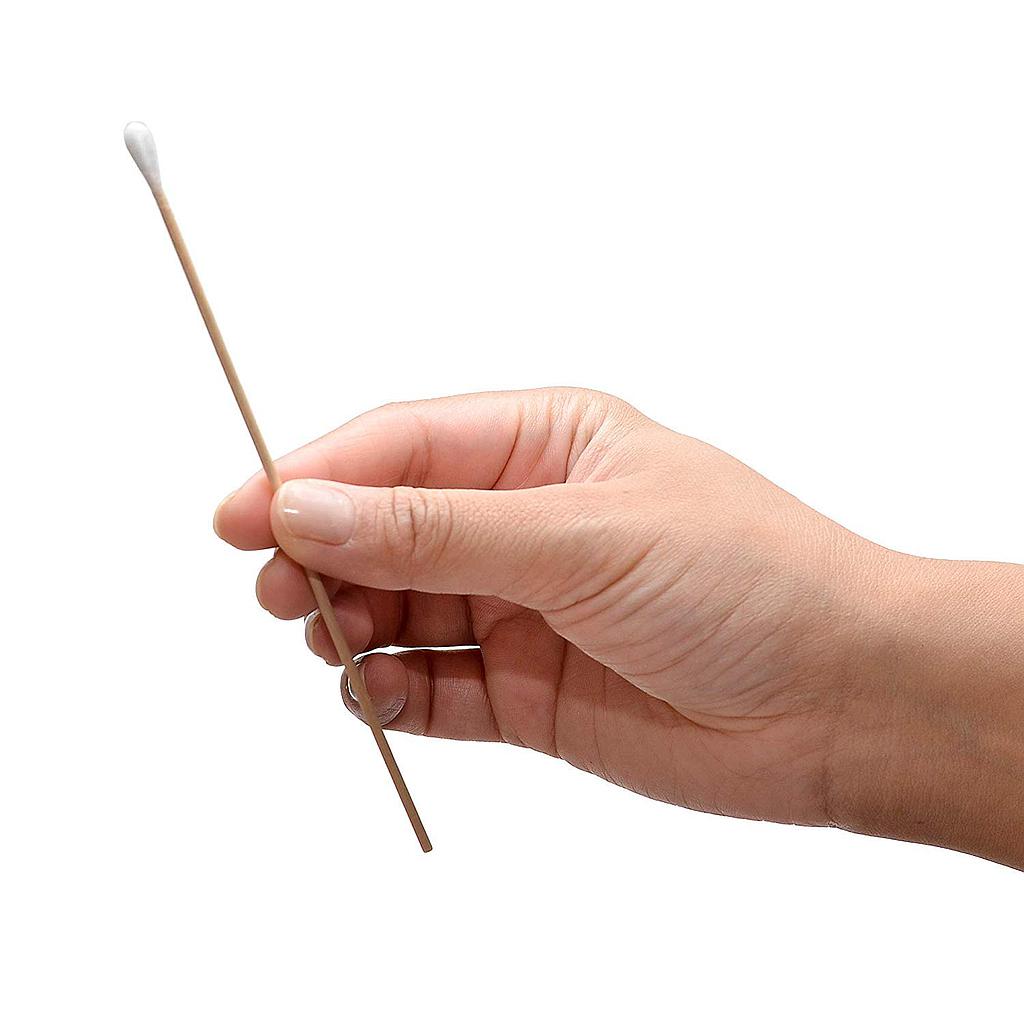 Wooden sterile cotton swab sticks {↓}