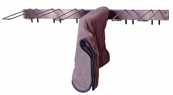 [104-488] Wall-mounted drying rack for hot pack covers (Six (6) hooks)