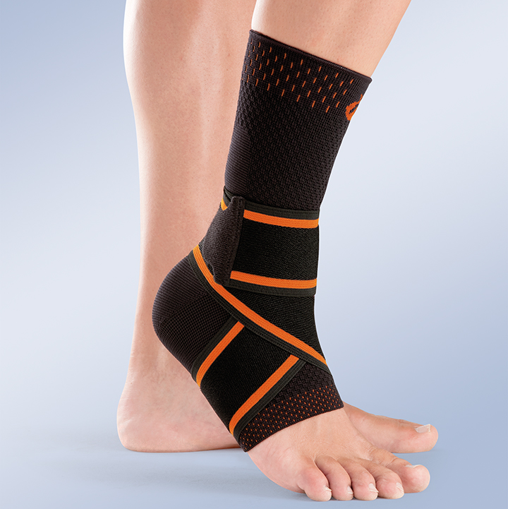 Crossover elastic ankle support