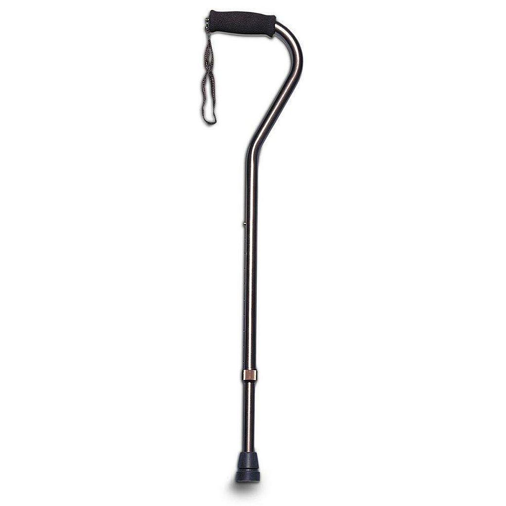 Offset handle aluminium cane