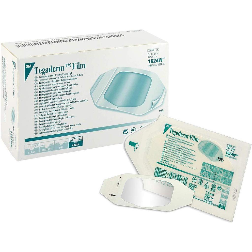 Pansement transparent Tegaderm 6 cm (2,37&quot;) x 7 cm (2,75&quot;)