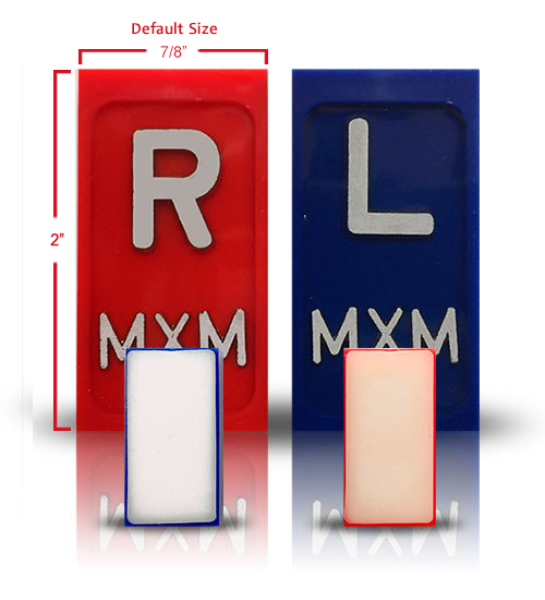 5 cm (2&quot;) Self-adhesive lead x-ray markers 