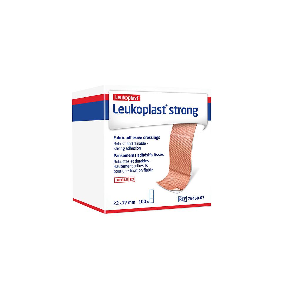 Leukoplast Strong - Pansement adhésif en tissu - 2 cm x 7 cm