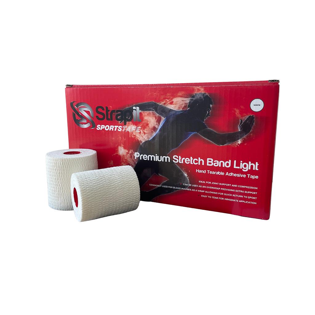 Strapit professional Stretch Band Light - 7.5 cm (3”) - tearable - White