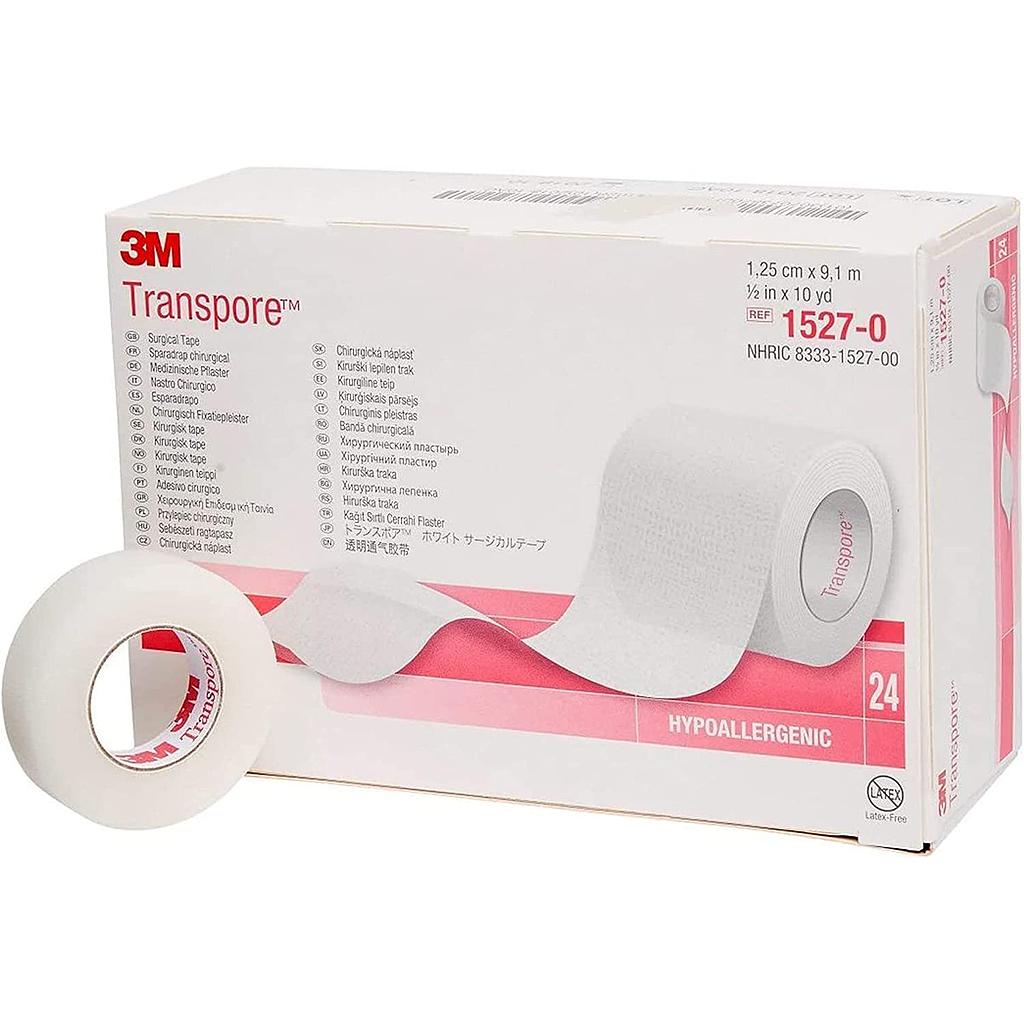 Ruban médical Transpore - 1.25 cm (0,5&quot;)