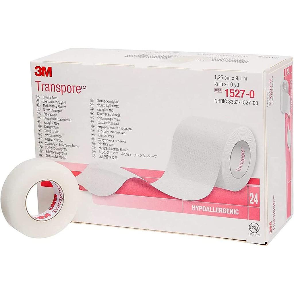Transpore medical tape - 1.25 cm (0.5&quot;)