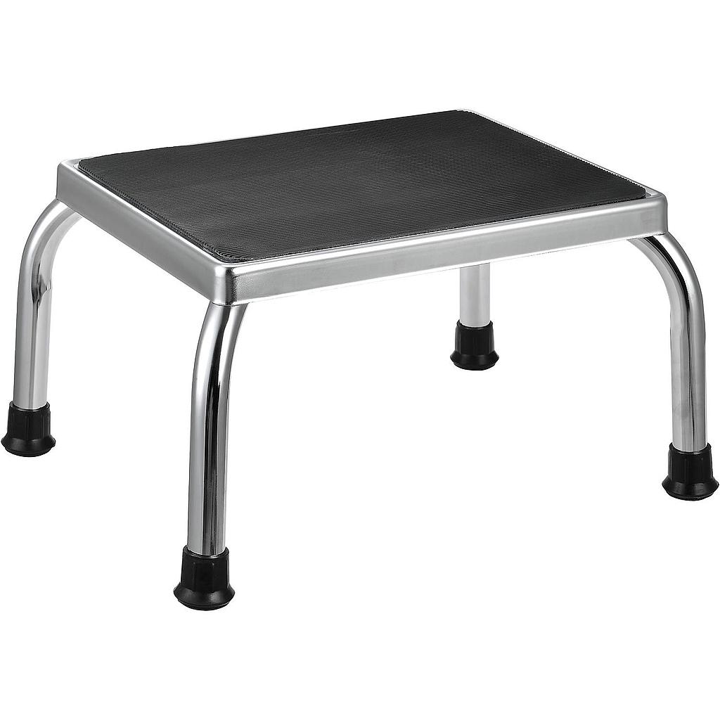 Stainless steel step stool with non-slip surface