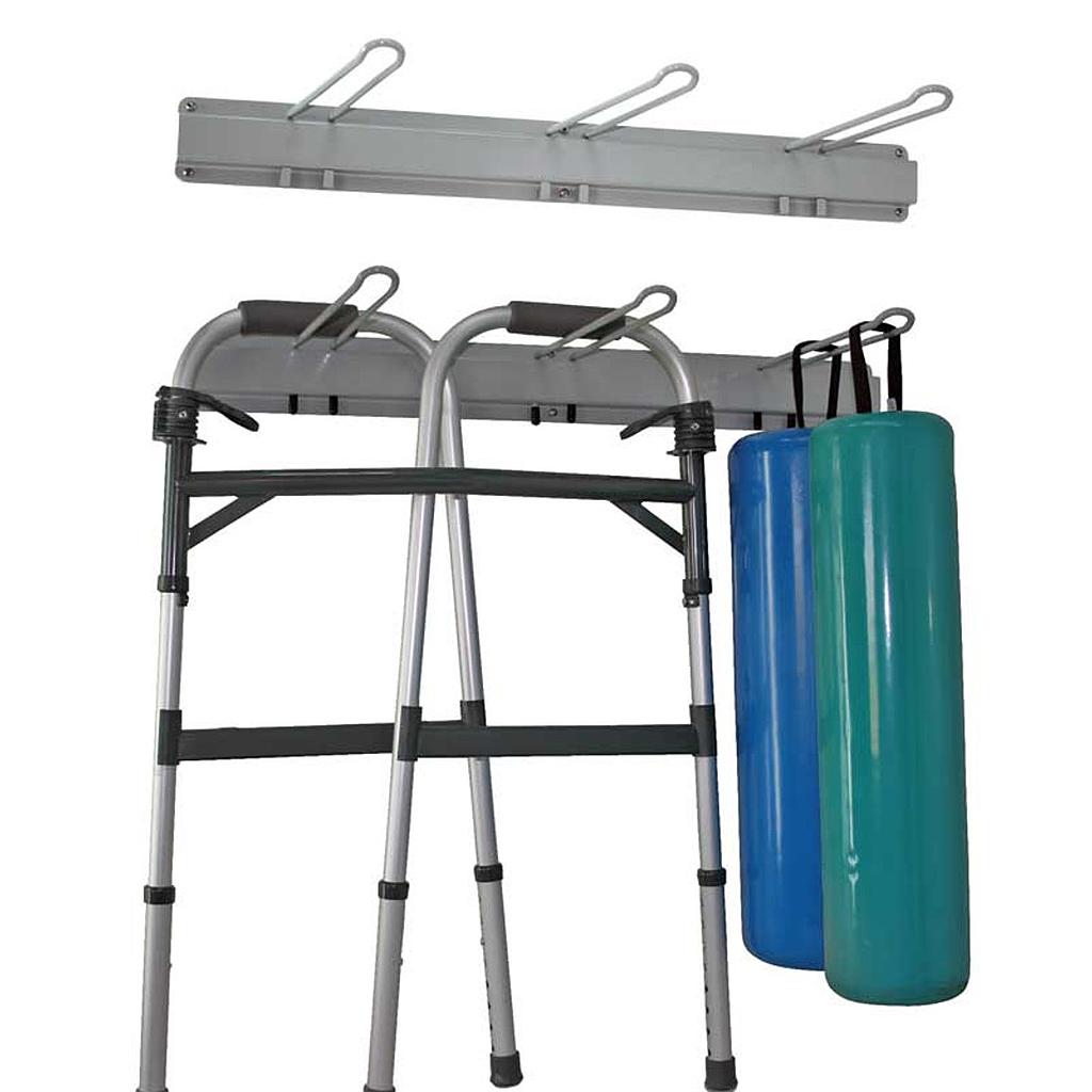 Single Wall Mount Storage Rack, 3 Hooks