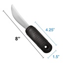 Couteau pliable Sure Grip avec poignée en caoutchouc de 3,75 cm (1.5&quot;) - Rég.: 22,00$