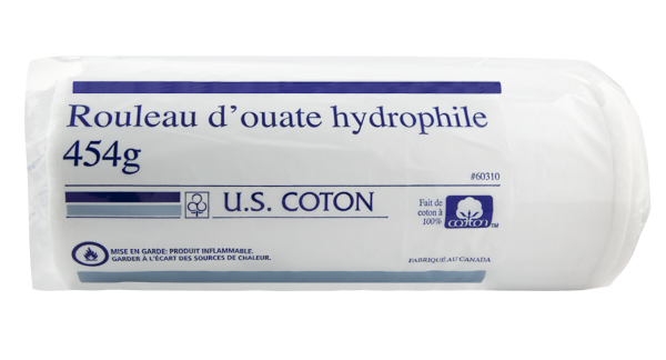 Ouate hydrophile en rouleau - 454g