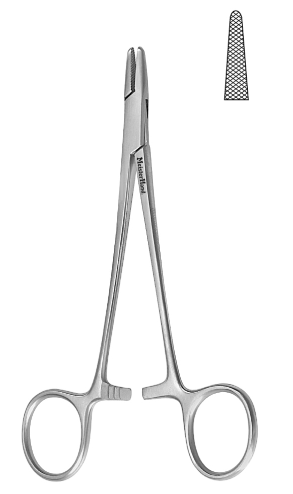 [111-532] Baumgartner needle holder - 14.6 cm (5.75&quot;) - Reg.: 88,00$