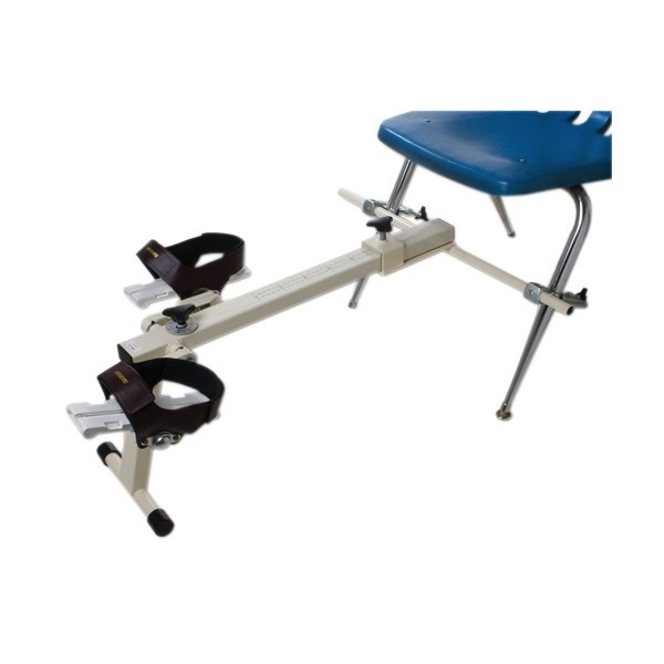 Chair exerciser with adjustable pedals