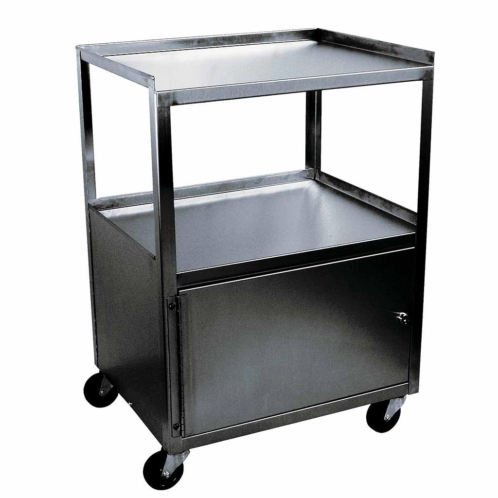 [119-741] Cabinet cart, stainless steel